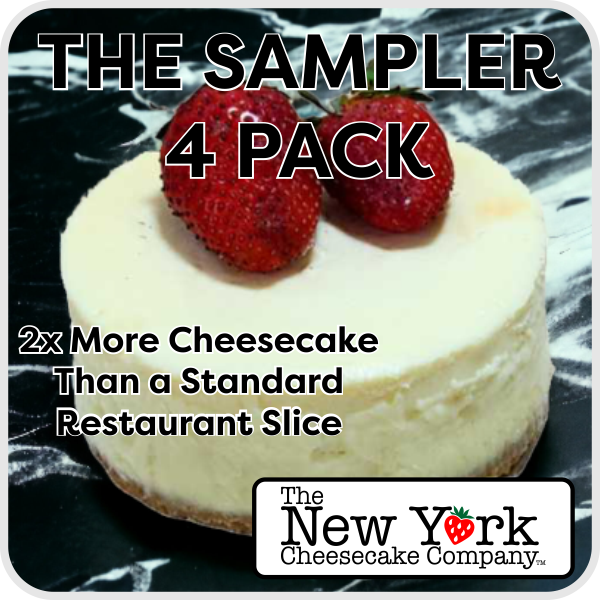 THE SAMPLER!  4 Inch Personal Cheesecakes (4 Pack)